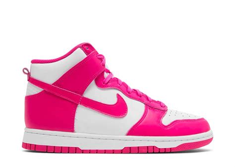 nike dunks high top pink.